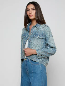 Vangie Embellished Jean Jacket