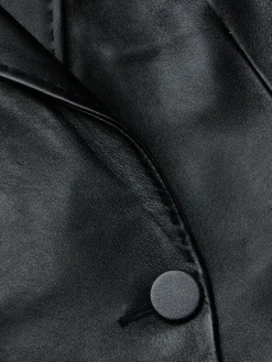 Vashti Fringed Leather Blazer