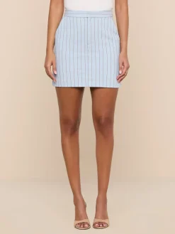 Vera Pinstriped Mini Skirt
