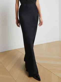 Zeta Satin Maxi Skirt