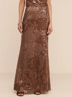 Zeta Sequin Maxi Skirt